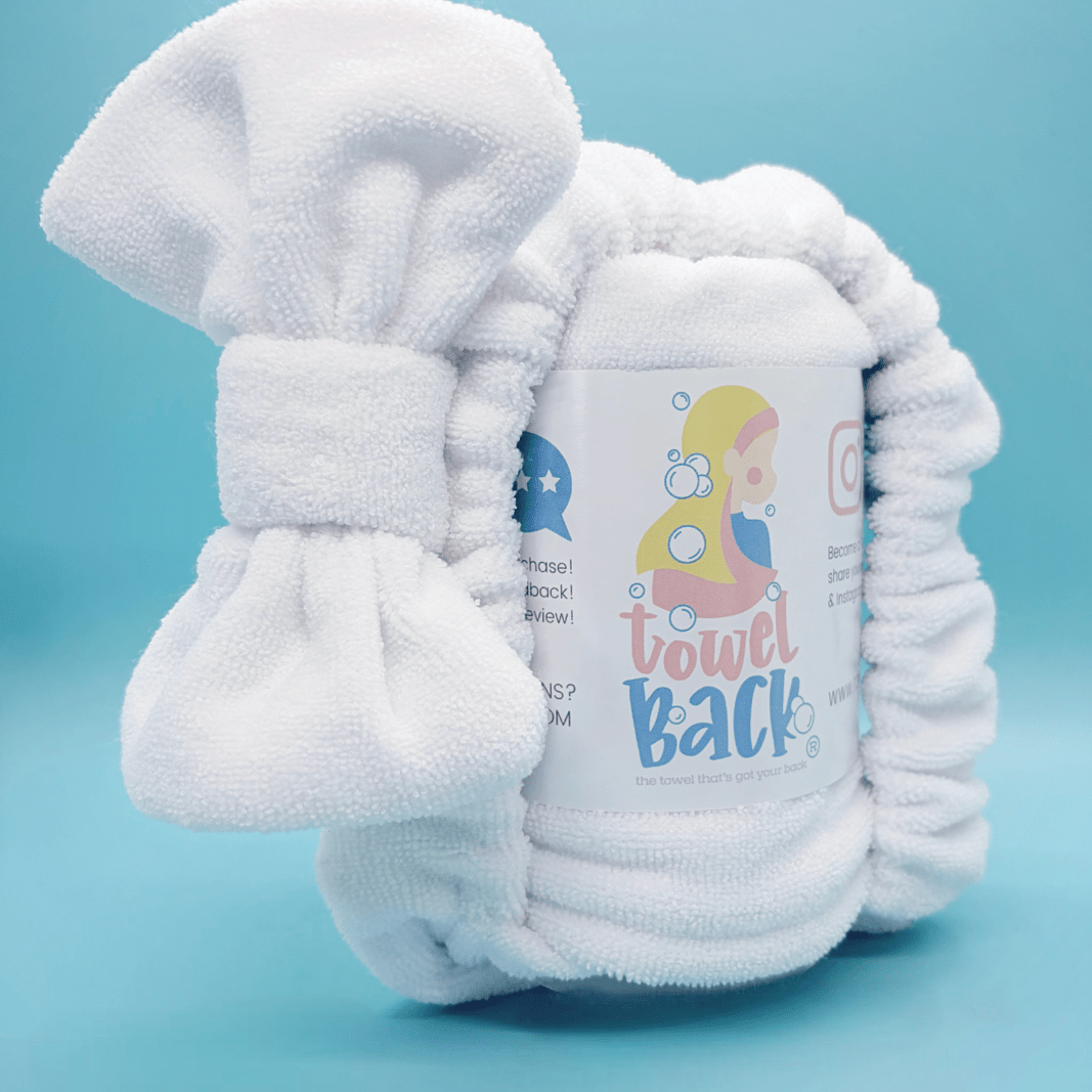 Jada Bow White Microfiber Towel Back - Towel Back