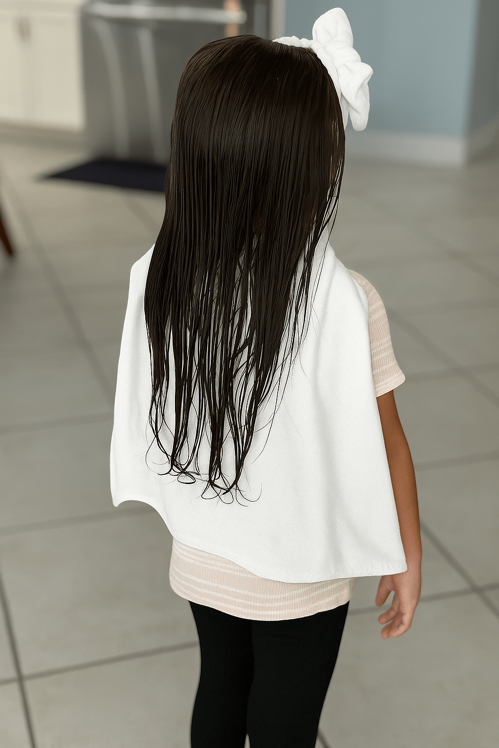 Jada Bow White Microfiber Towel Back - Towel Back