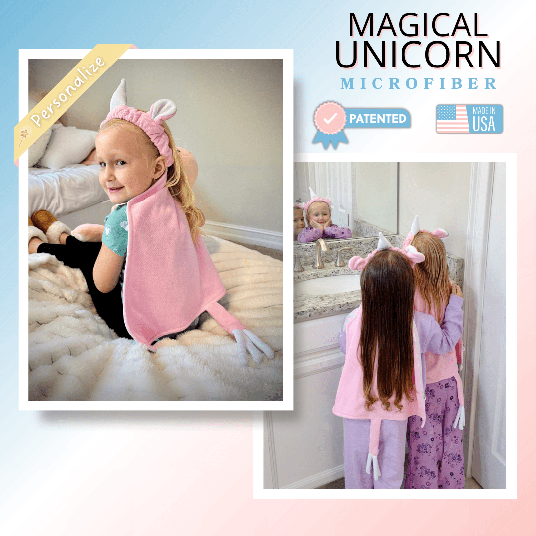Magical Unicorn Microfiber Towel Back - Towel Back