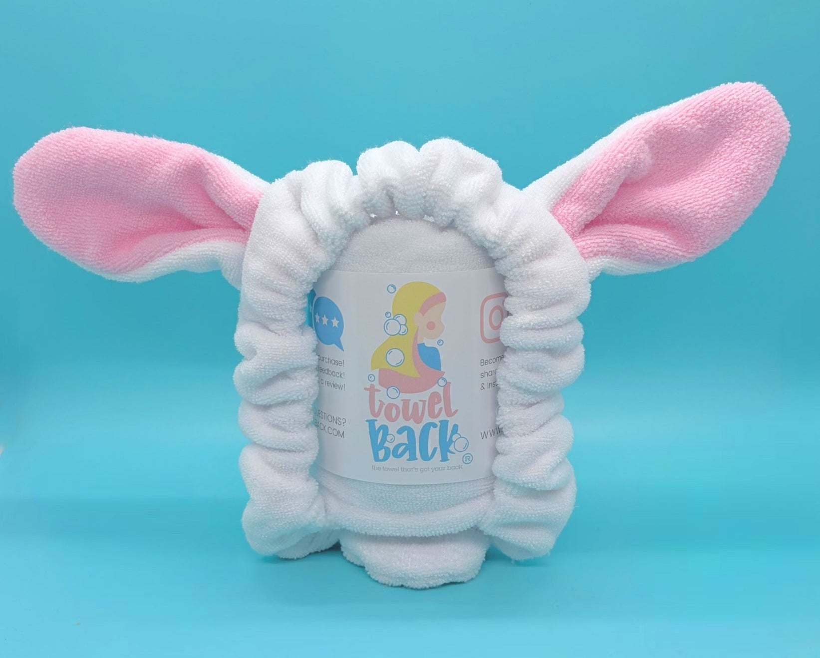 Snuggly Bunny Microfiber Towel Back - Towel Back