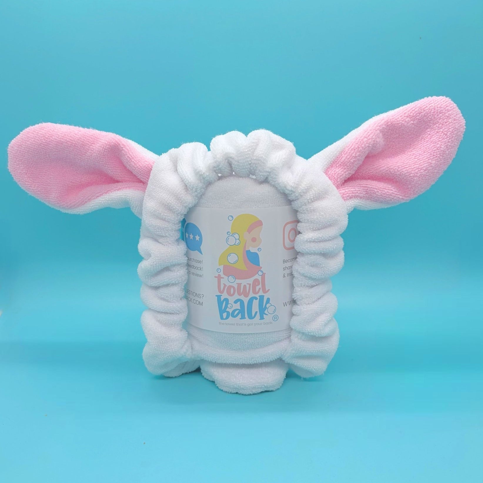 Snuggly Bunny Microfiber Towel Back - Towel Back