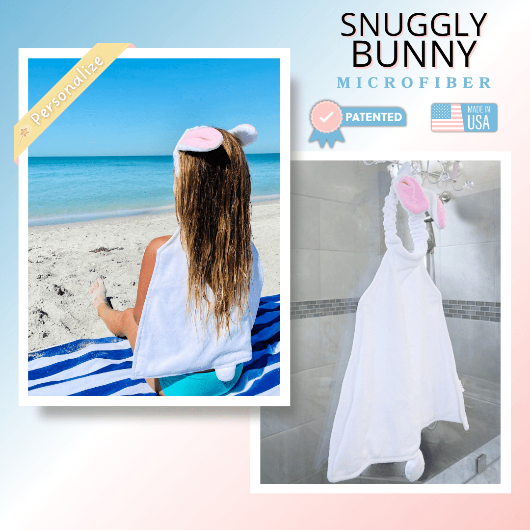 Snuggly Bunny Microfiber Towel Back - Towel Back